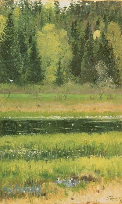 Landscape, 1890 by Mikhail Vasilievich Nesterov